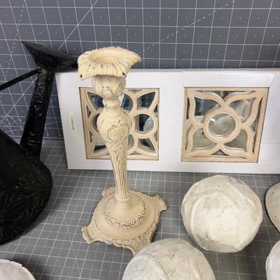 White-ish Decorative Items, NEW 