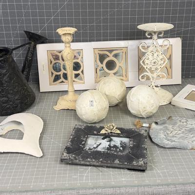 White-ish Decorative Items, NEW 