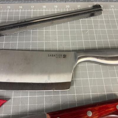 Kitchen Knives, Cleavers, Etc., 