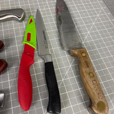 Kitchen Knives, Cleavers, Etc., 