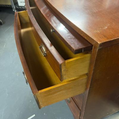 Mahogany Chest, with a Bow Front 