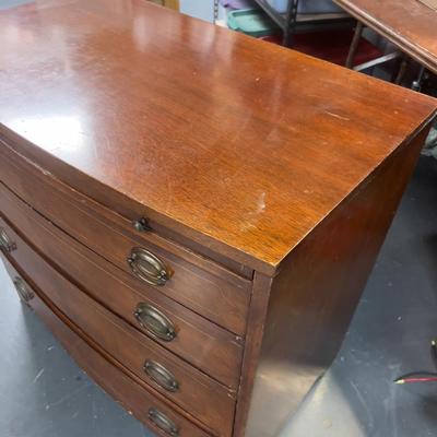 Mahogany Chest, with a Bow Front 
