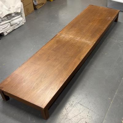Walnut Platform Cabinet Mid Century Modern 