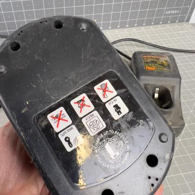 Battery, Charger and Cordless Drill 