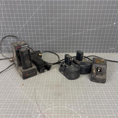 Battery, Charger and Cordless Drill 