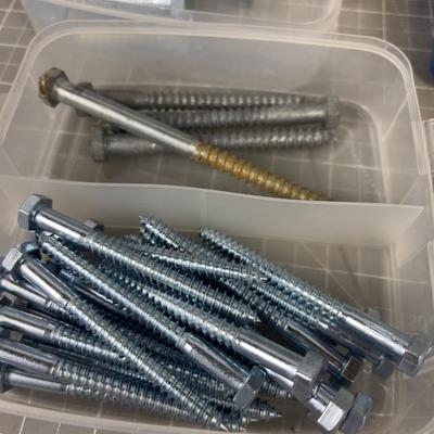 Screws and Bolts in Small Bins ALL NEW 