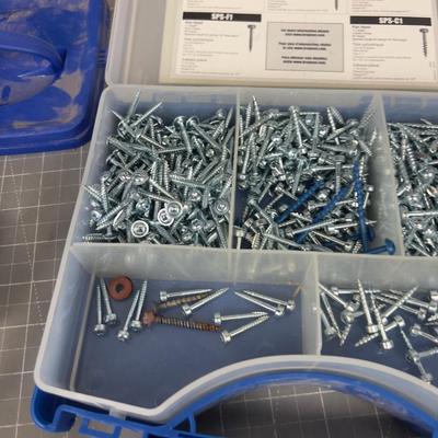 Screws and Bolts in Small Bins ALL NEW 