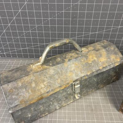 A Wood and A Metal Tool Tote