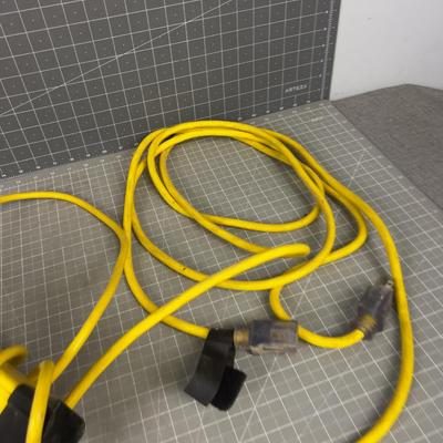 Heavy Duty Extension Cord and Plug Multiple