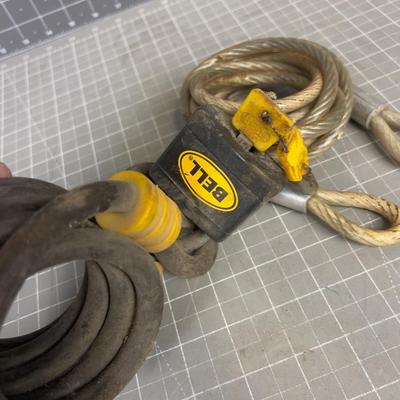 2 Cables and 1 Pad Lock 