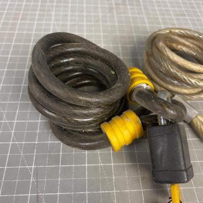 2 Cables and 1 Pad Lock 
