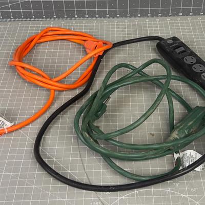 Cords Orange, Green + Plug Bar