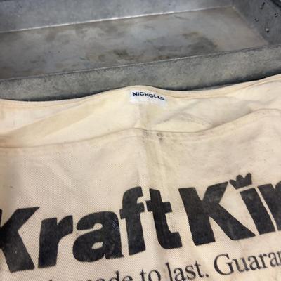 Galvanized Tote and Nail Apron