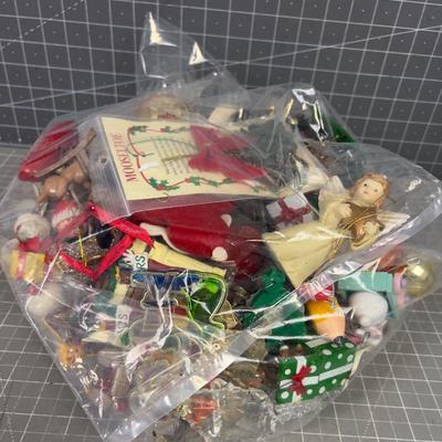Bag of Vintage Christmas Ornaments