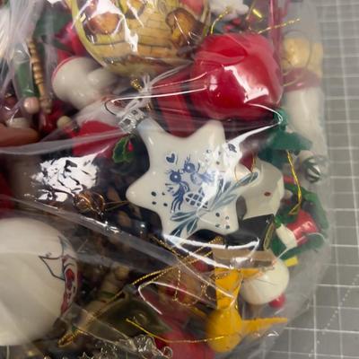 Bag of Vintage Christmas Ornaments