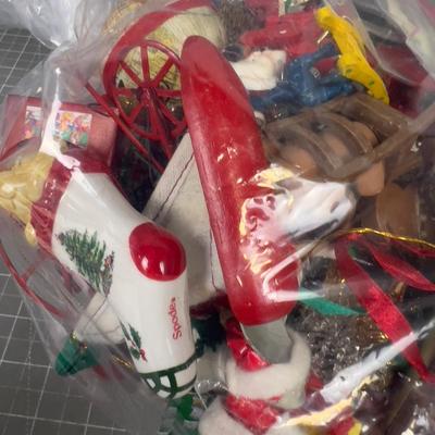 Bag of Vintage Christmas Ornaments