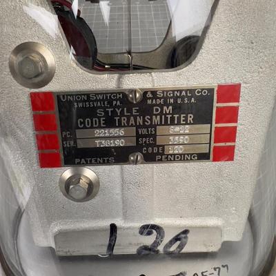Union Switch & Signal Company Code Transmitter