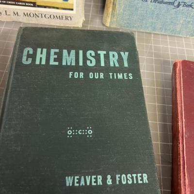 5 Vintage Hard Back Books 