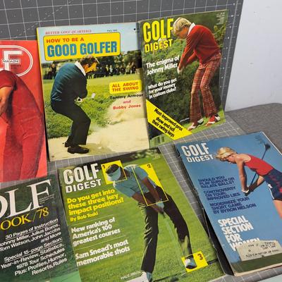 Golf Magazines 1970's 
