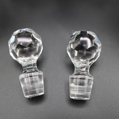 Crystal Oil and Vinegar Cruet Set with Stoppers