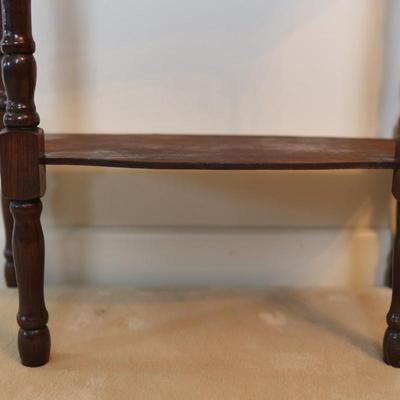 Two Tier Solid Side Table