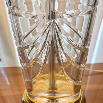 Waterford Crystal Brass Overture Table Lamp