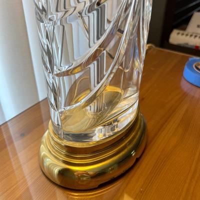 Waterford Crystal Brass Overture Table Lamp