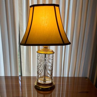 Waterford Crystal Brass Overture Table Lamp