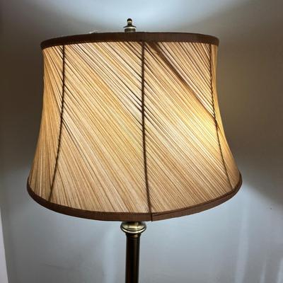 Pair of Brass Floorlamps
