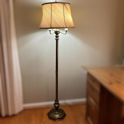 Pair of Brass Floorlamps