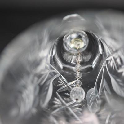 Etched Crystal Handheld Bell