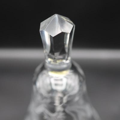 Etched Crystal Handheld Bell