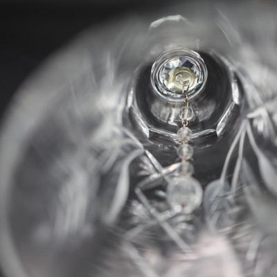 Etched Crystal Handheld Bell