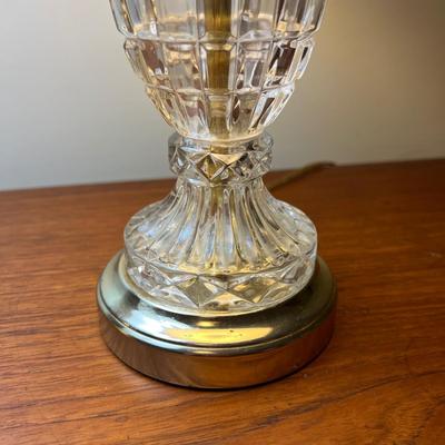 3 Matching Cut Glass Table Lamps