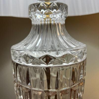 3 Matching Cut Glass Table Lamps
