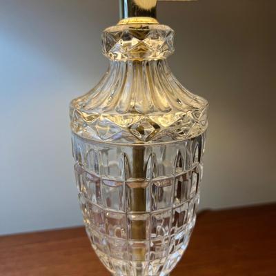 3 Matching Cut Glass Table Lamps