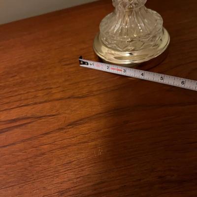 3 Matching Cut Glass Table Lamps