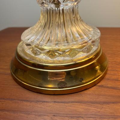 3 Matching Cut Glass Table Lamps