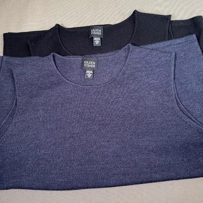 2 Eileen Fisher sweater tanks M