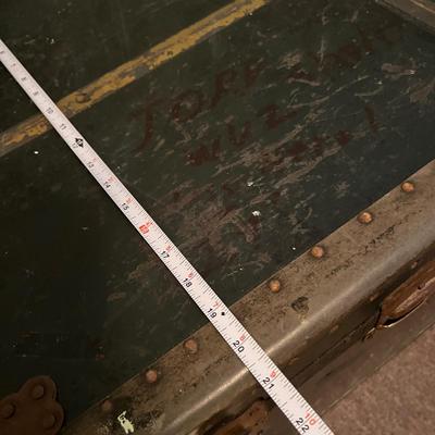 Military Footlocker Trunk - Used in 2 Vietnam Tours