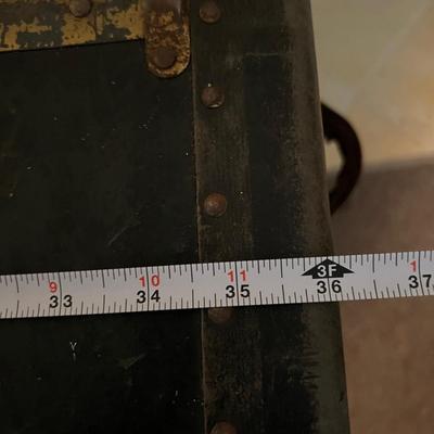 Military Footlocker Trunk - Used in 2 Vietnam Tours