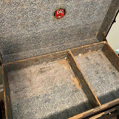 Military Footlocker Trunk - Used in 2 Vietnam Tours