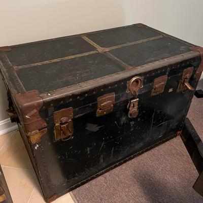 Military Footlocker Trunk - Used in 2 Vietnam Tours