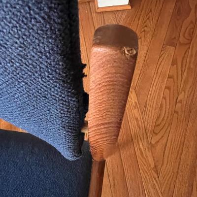 Set of 6 MCM Vintage Teak Upholstered Chairs