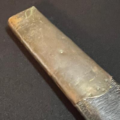 Antique C. 1908 Bayonet w. Leather Brass Sheath