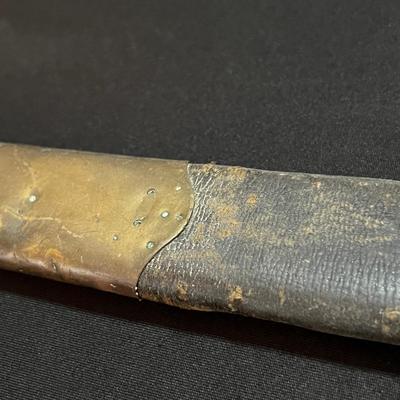 Antique C. 1908 Bayonet w. Leather Brass Sheath