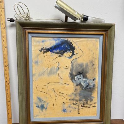 Ink sketch of Nude Female on Paper