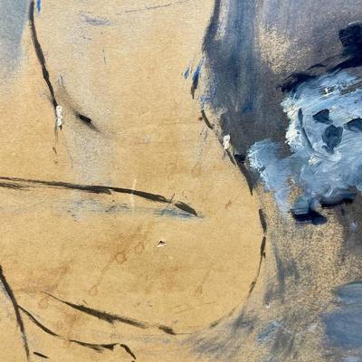 Ink sketch of Nude Female on Paper