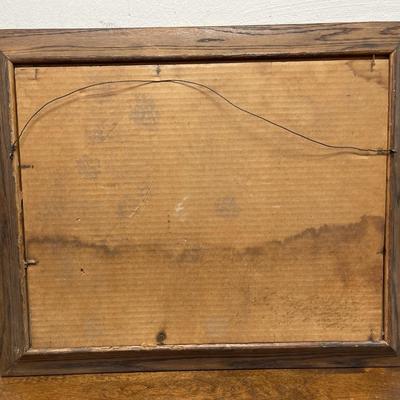 Artwork Owl autographed and dated 1958