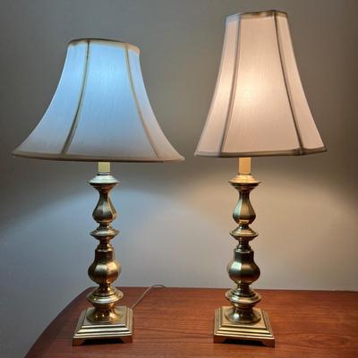 Pair of Brass Table Lamps